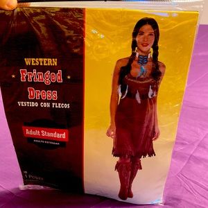 Fringed dress costume with matching headband
